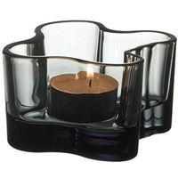 2 x Iittala Aalto: Windlicht grau 5,5cm