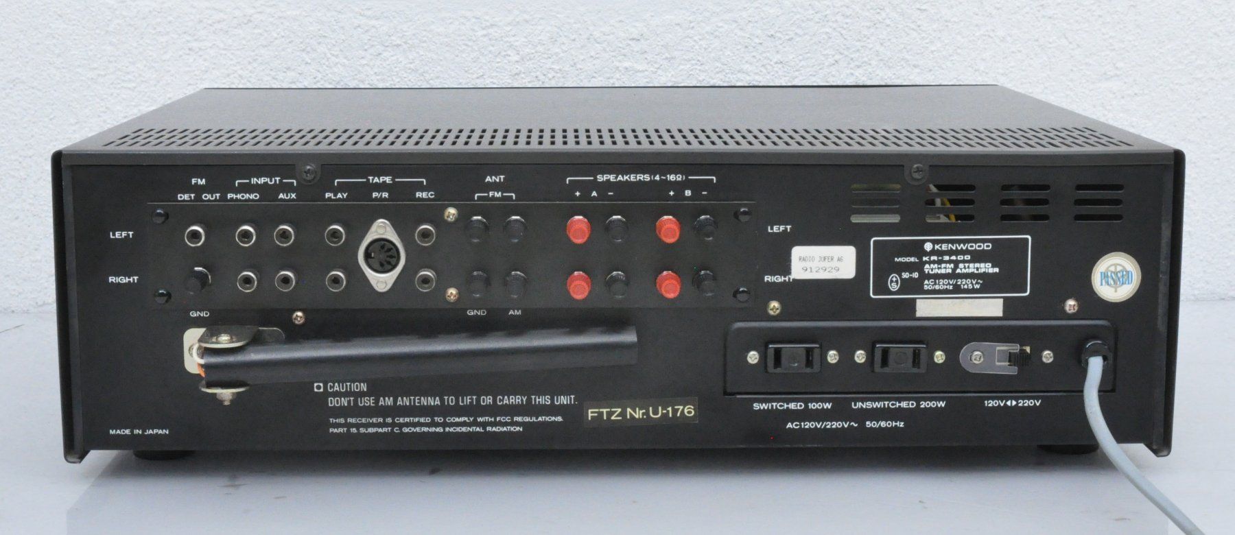 Ampli tuner Kenwood vintage KR 4400 – HS / pour pièces - Photo, audio & vidéo
