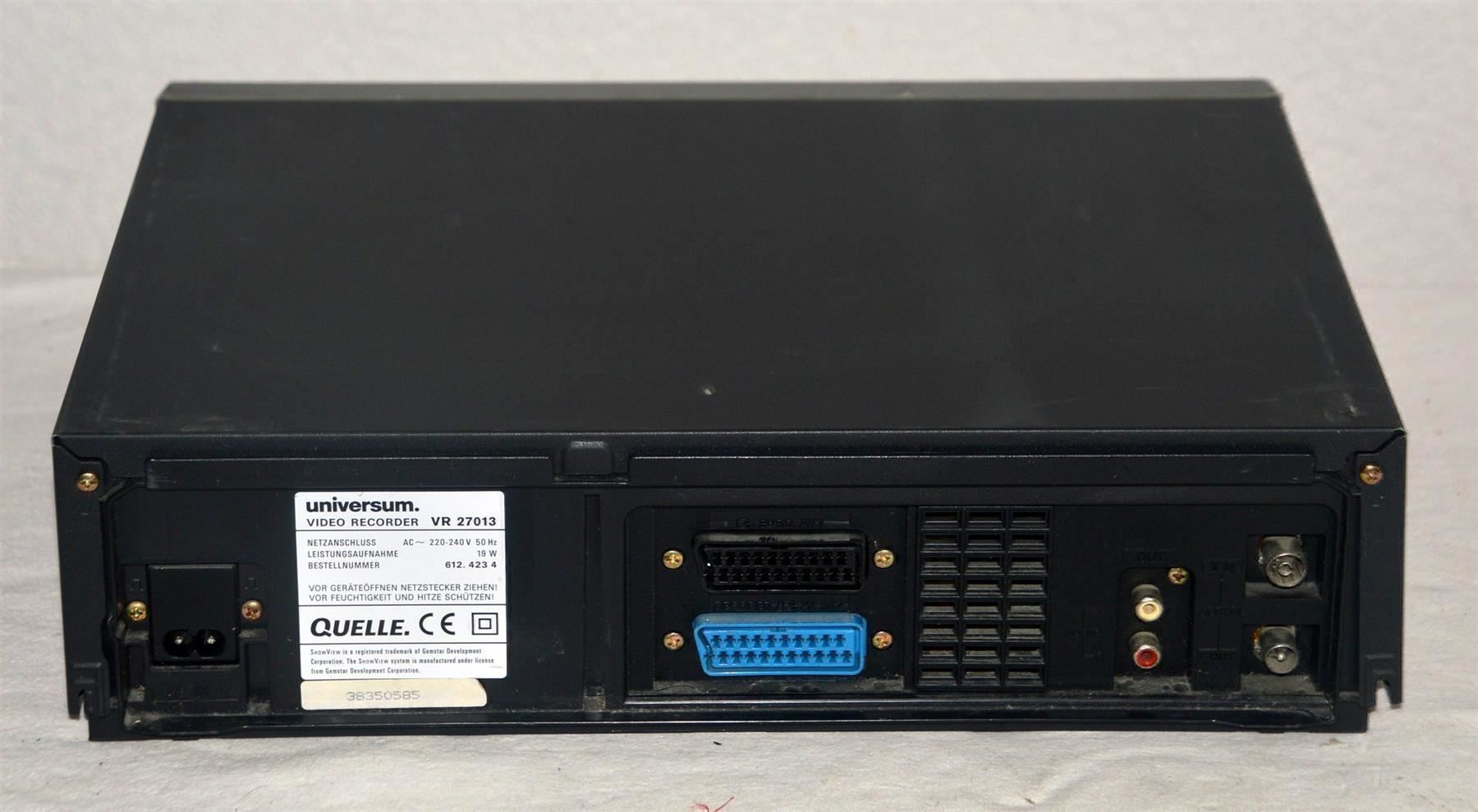 Aufnahmegeräte: Videorecorder VHS  Universum VR27013 magnétoscope – Gebraucht aus Collonges von arashee 2