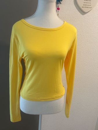 Damen Langarmshirt gelb Gr. M