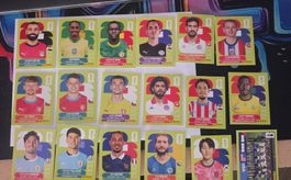 Fussball Sticker Panini Konvolut mit 19 Karten