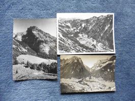 Vättis,3 Fotos,1946,Taminatal,Sardona,Dorf,Alphütten