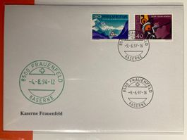 Schweiz 1997 Feldpostbrief Kaserne Frauenfeld