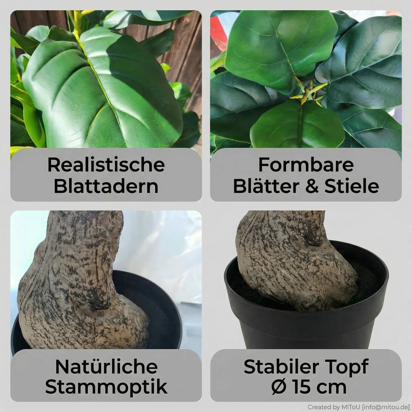 Piante & sementi: HST Kunstpflanze Jackfruchtbaum Kunst Palme Blume Kunstbaum – Nuovo e nell'imballaggio originale da Hess.-Lichtenau venduto da hst_sicherheit 8