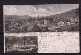 Gruss aus Ebnat SG, 1903, ʘ Mitlödi + Häzingen