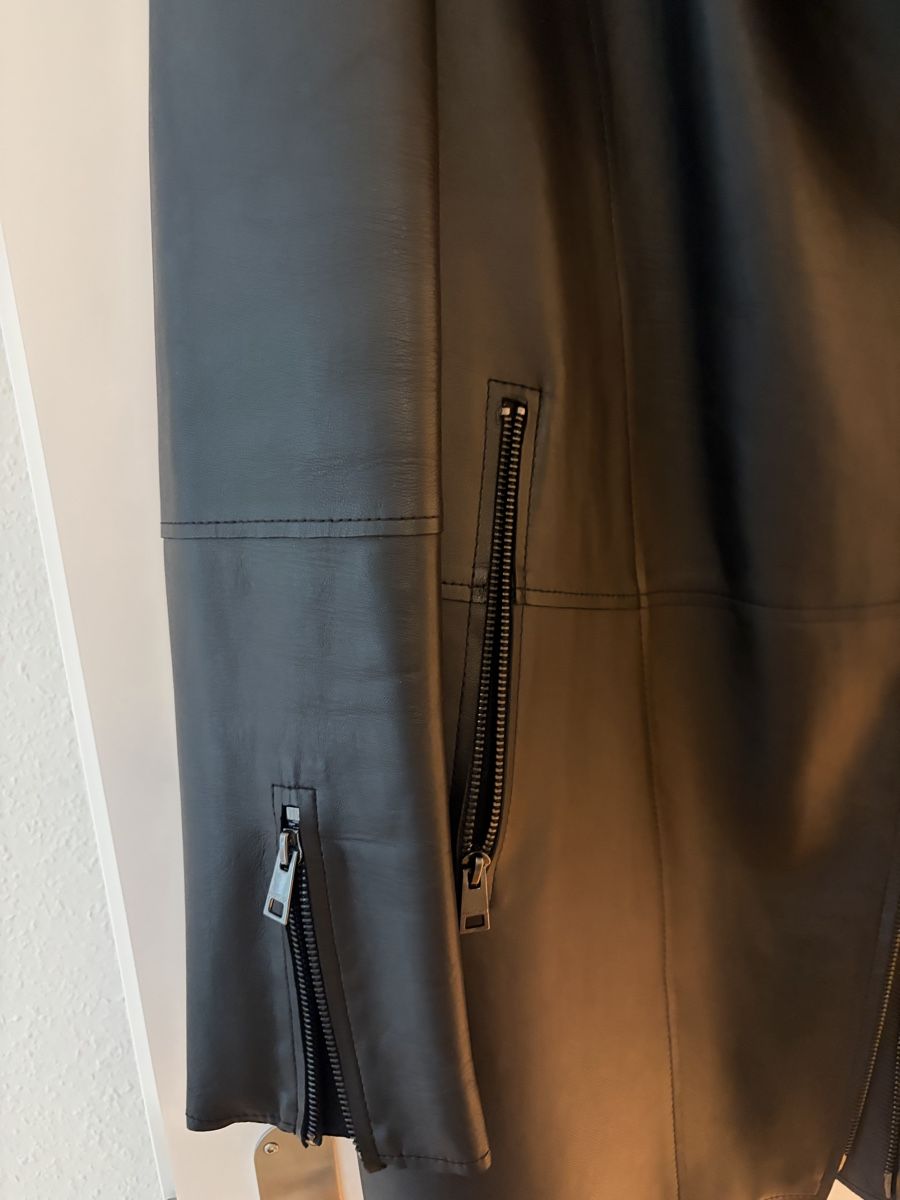 Marc Cain Giacche: Marccain Schwarze Lederjacke Größe 3 – Nuovo (secondo la descrizione) da Basel venduto da Cica22 3