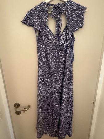 French Connection Jumpsuit blue/white pattern size XS