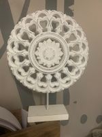 Mandala Boho Deko Steller weiss