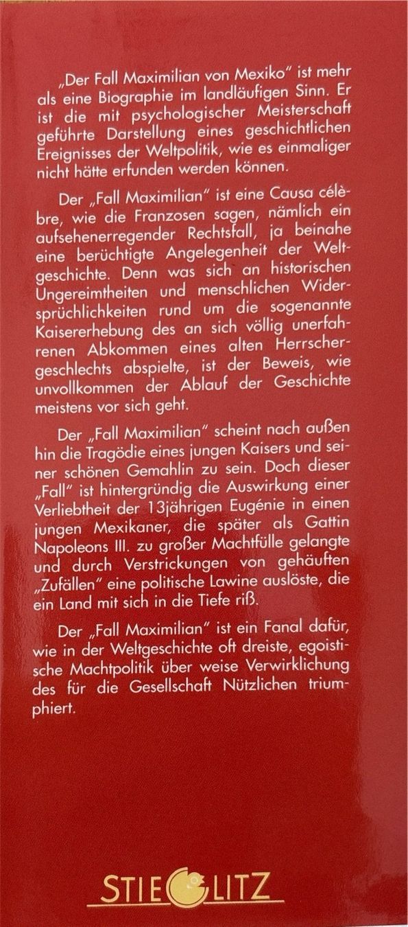 Libri: Der Fall Maximilian von Mexiko – Nuovo (secondo la descrizione) da Sarnen venduto da Livres 2