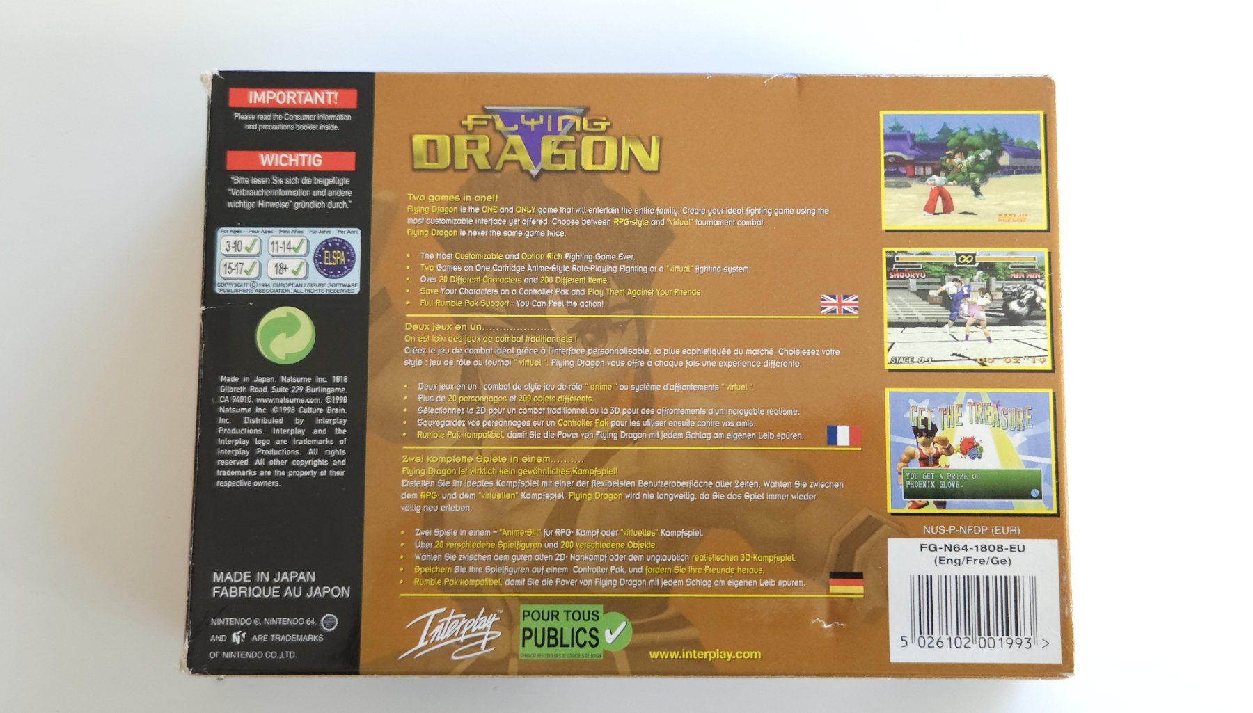 Nintendo Giochi: Flying Dragon - N64 – Usato da Autigny venduto da zel_gvl5 5