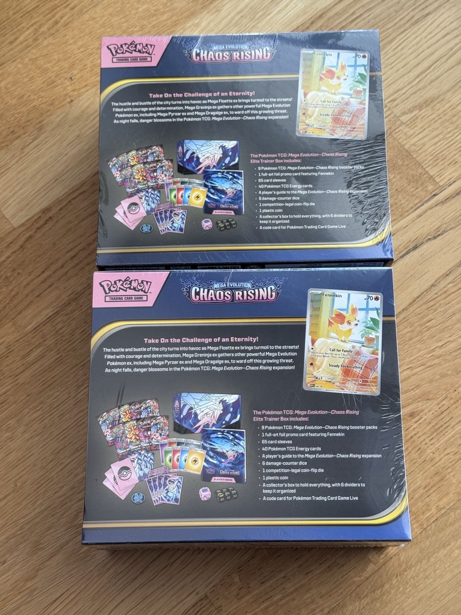 Pokémon Carte collezionabili: Pokémon Mega Evolution Chaos Rising ETB Bundle 🔥 EN sealed – Nuovo e nell'imballaggio originale da Thun venduto da Puliziker 1
