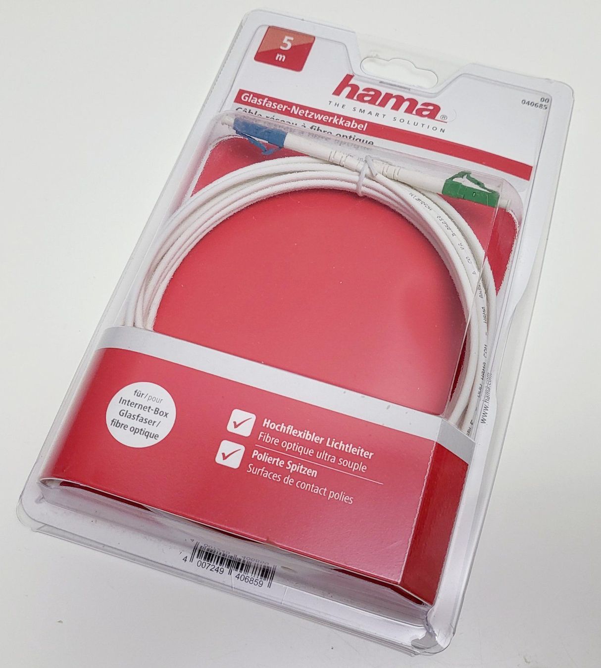 Hama Cavi: Hama Glasfaser Netzwerkkabel 5 m – Nuovo e nell'imballaggio originale da Aarau venduto da Zielu 1