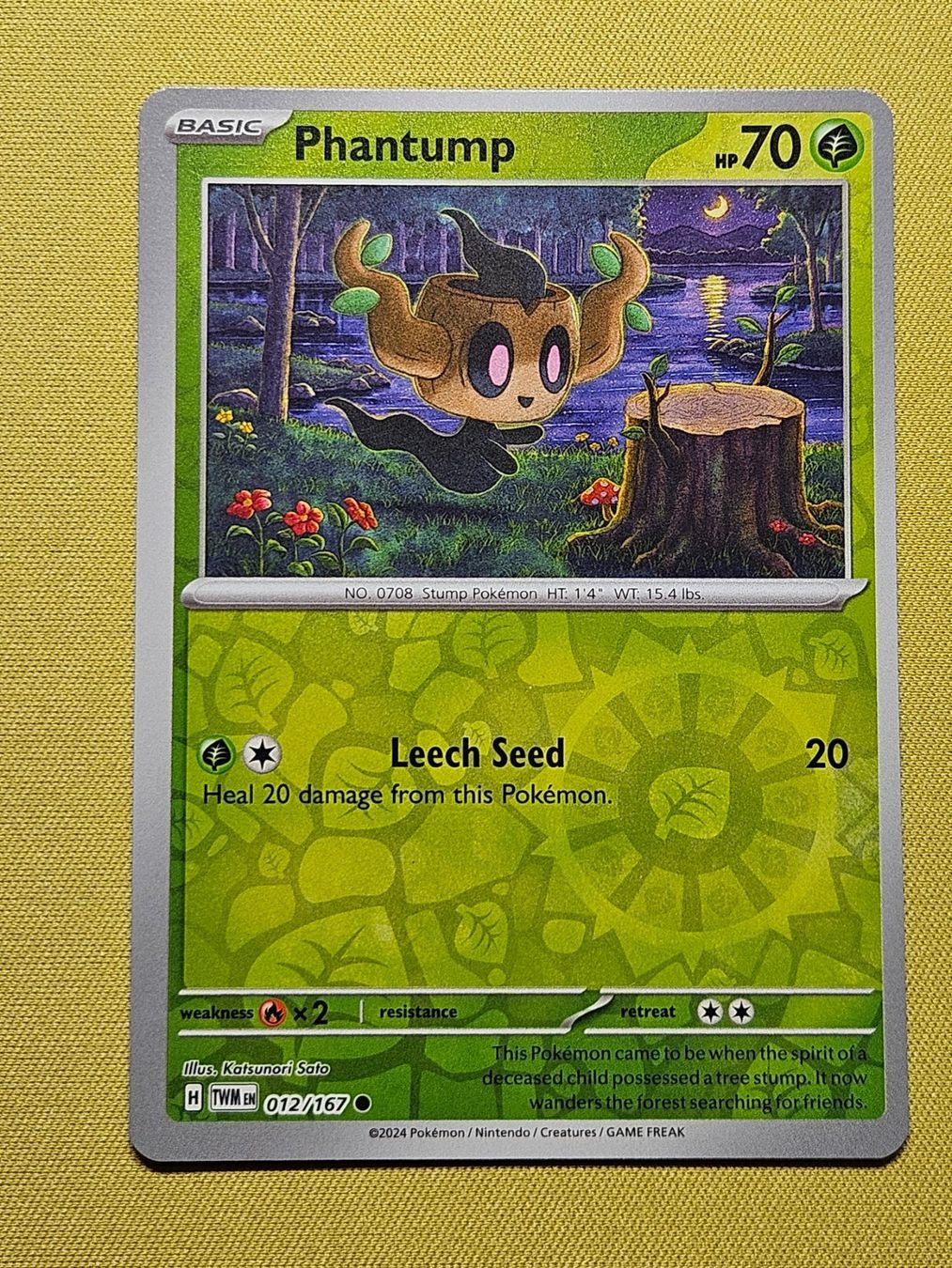 Pokémon Sammelbilder & Trading cards: Twilight Masquerade - Phantump 012/167 EN – Gebraucht aus Bellinzona von Pokemarco