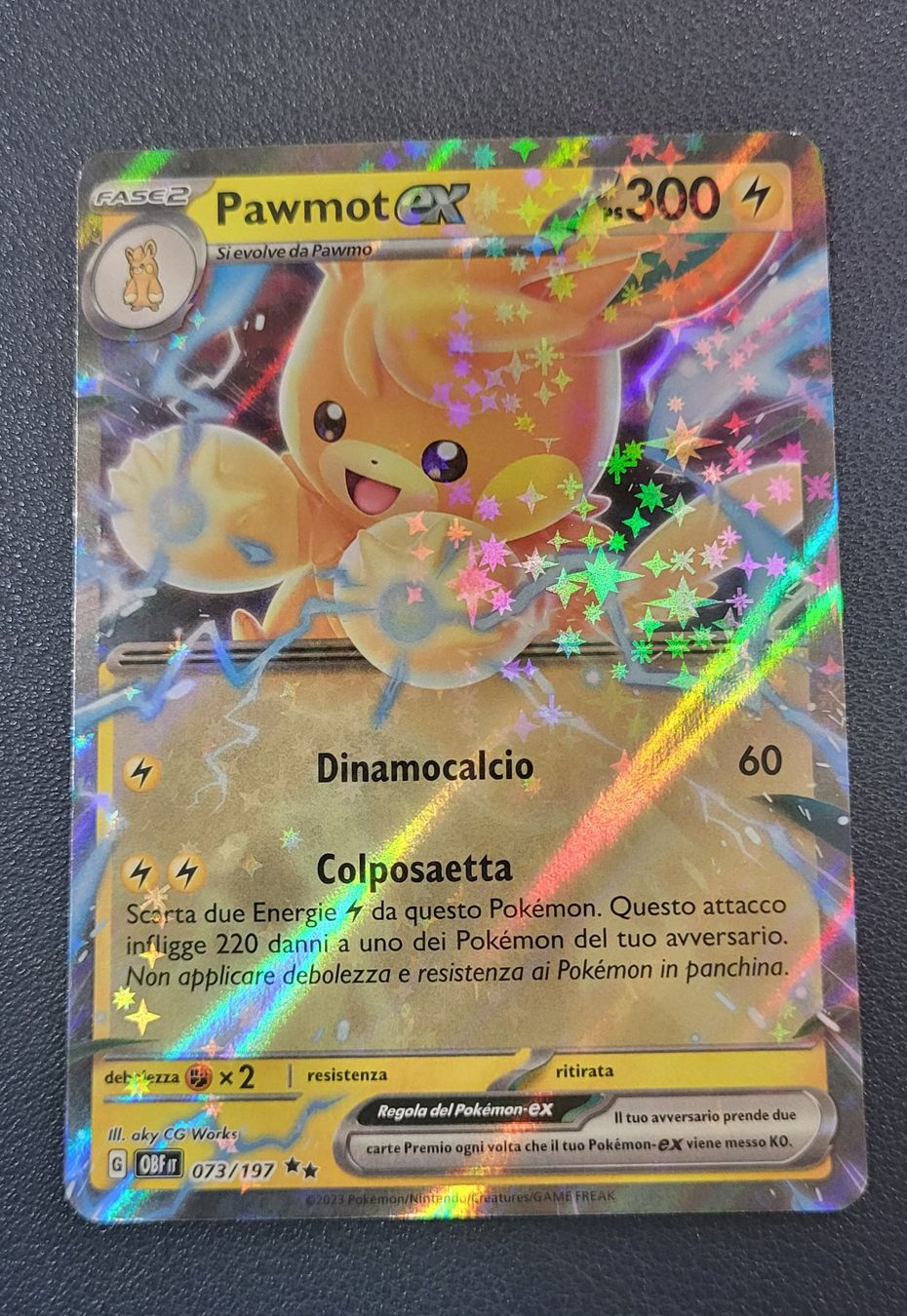 Pokémon Sammelbilder & Trading cards: Pokemon 073/197 Pawmot ex IT – Gebraucht aus Lugano von pan_5zpg