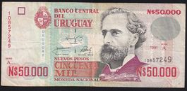 Uruguay 50'000 Pesos 1991