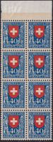 1922, J24 (Wappen PJ Schweiz) 8er-Block, postr. **. K: 300.-