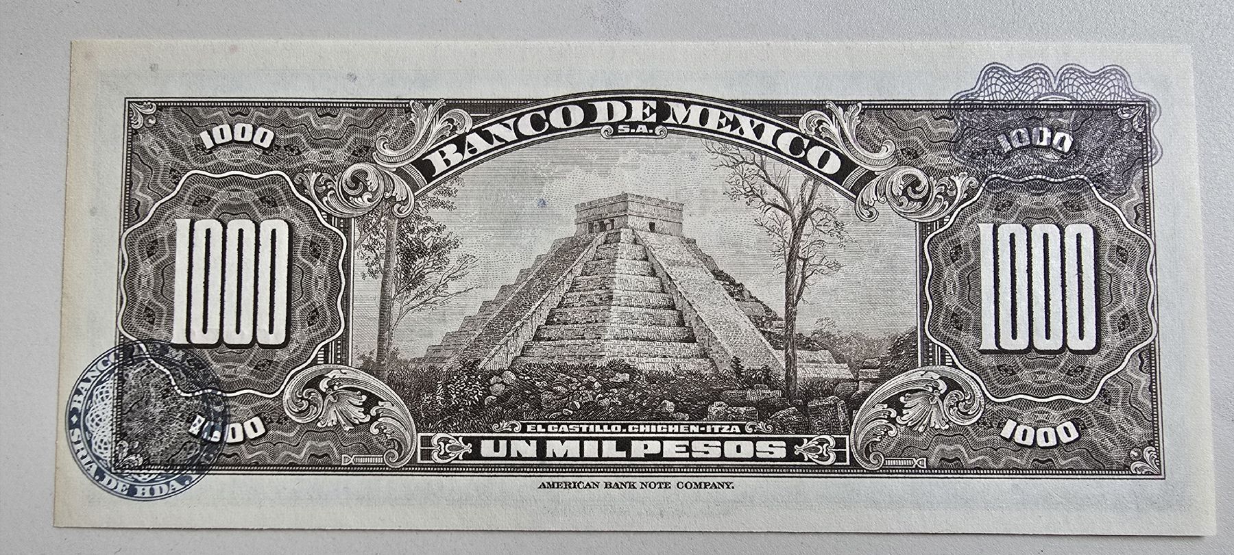 Banconote: Mexico 1000 pesos 1971 UNC – Nuovo e nell'imballaggio originale da Yens venduto da banknotescollection 1