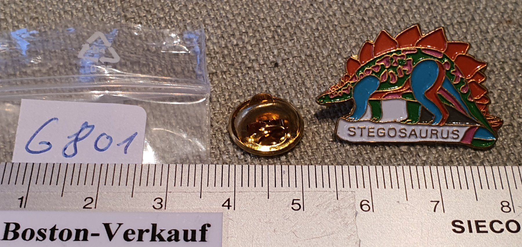 Pins: G801 - Pin Dinosaurier – Gebraucht aus Reinach BL von Boston-Verkauf 1