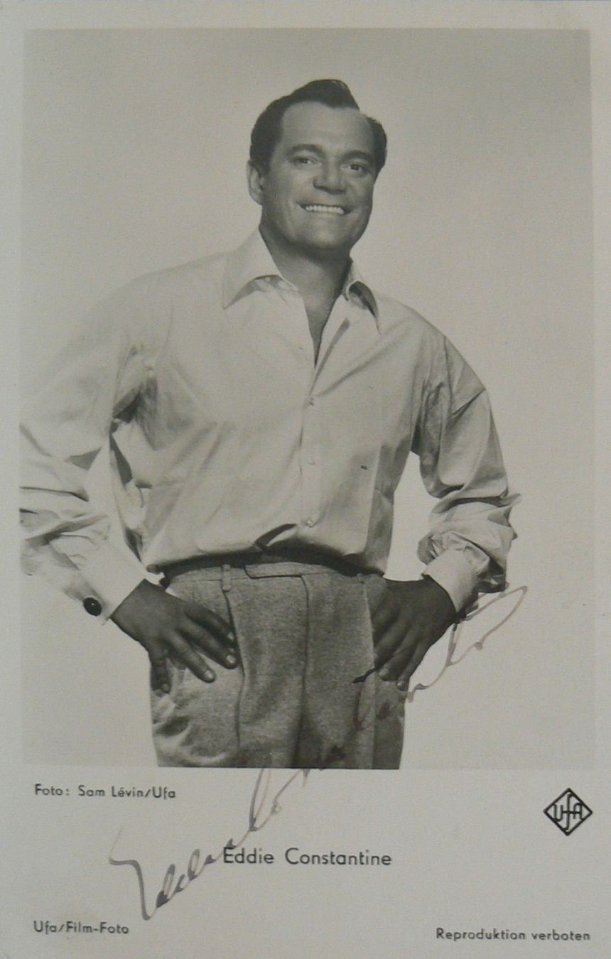 Autogramme: Eddie Constantine (1917-1993) Schauspieler - Autogramm – Gebraucht aus Dietikon von immortal-stars