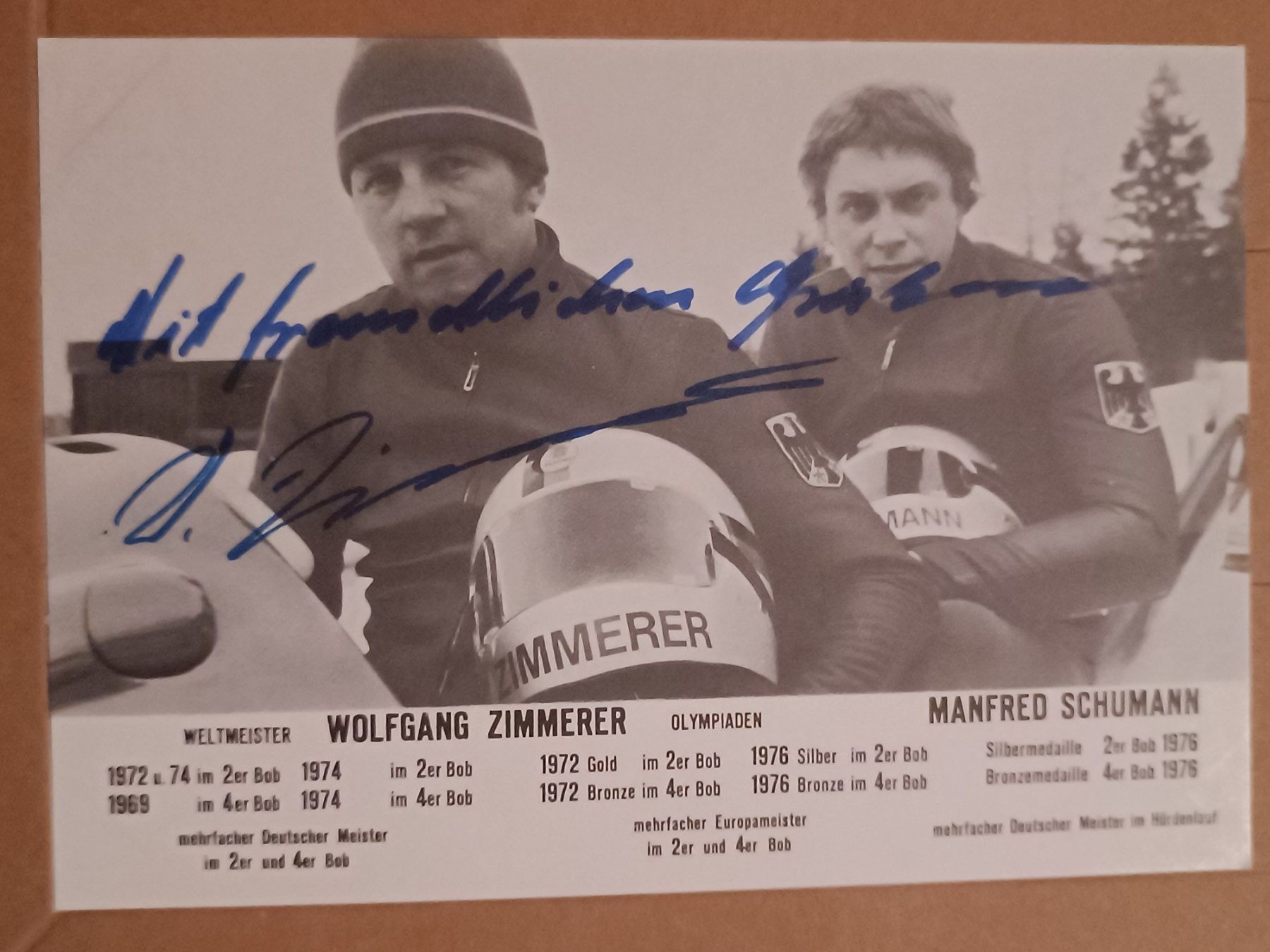 Autografi: Wolfgang Zimmerer - Olympia Gold 1972 – Usato da Menziken venduto da Autogramme