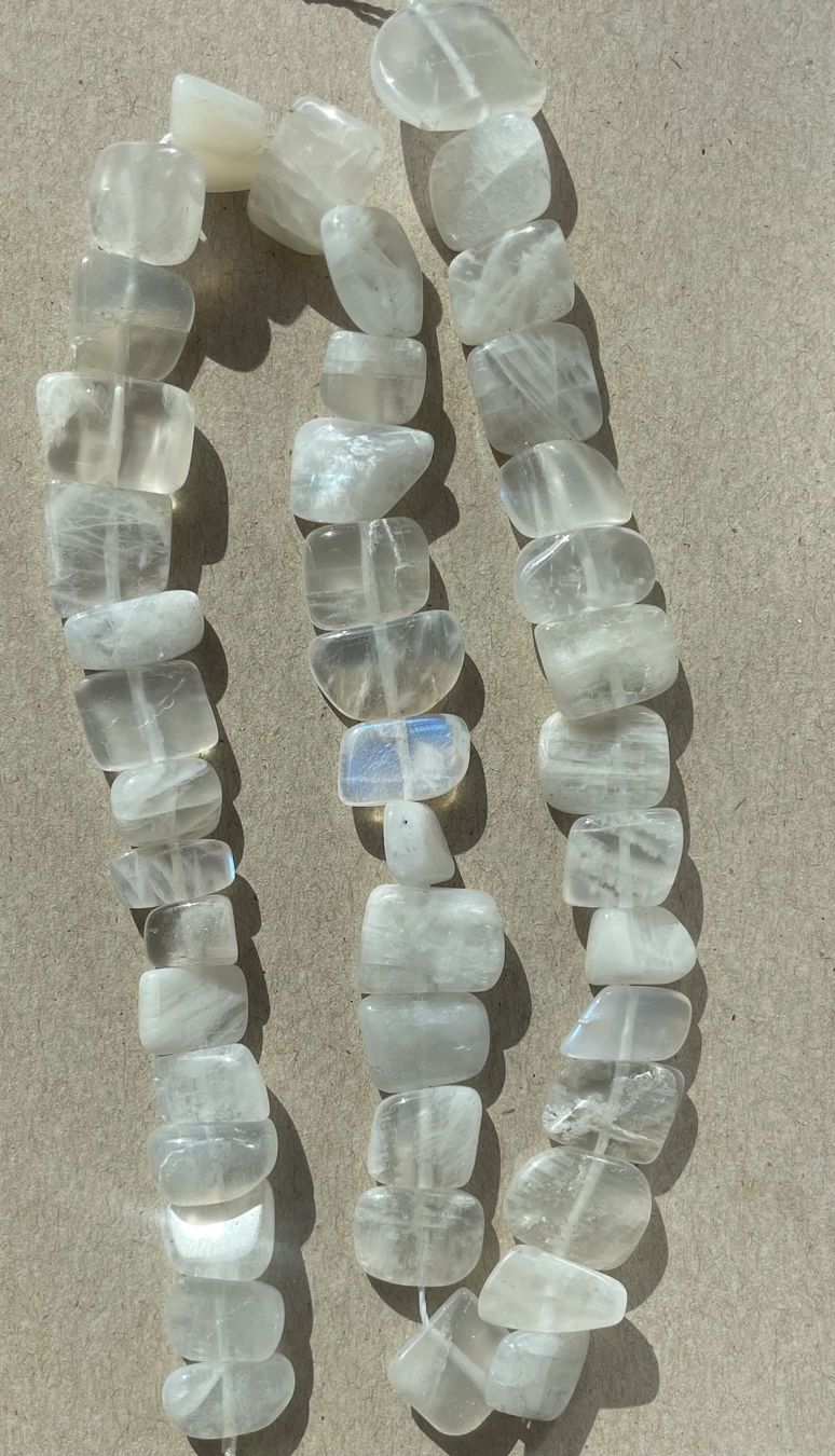 Catenine: exclusiver Mondstein wunderschön,   Strang – Nuovo e nell'imballaggio originale da Leuggern venduto da gemshow 4
