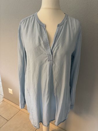 Lieblingsstueck Tunika Bluse Gr. 40 Hellblau Lyocell