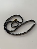 Onyx Halskette Vintage