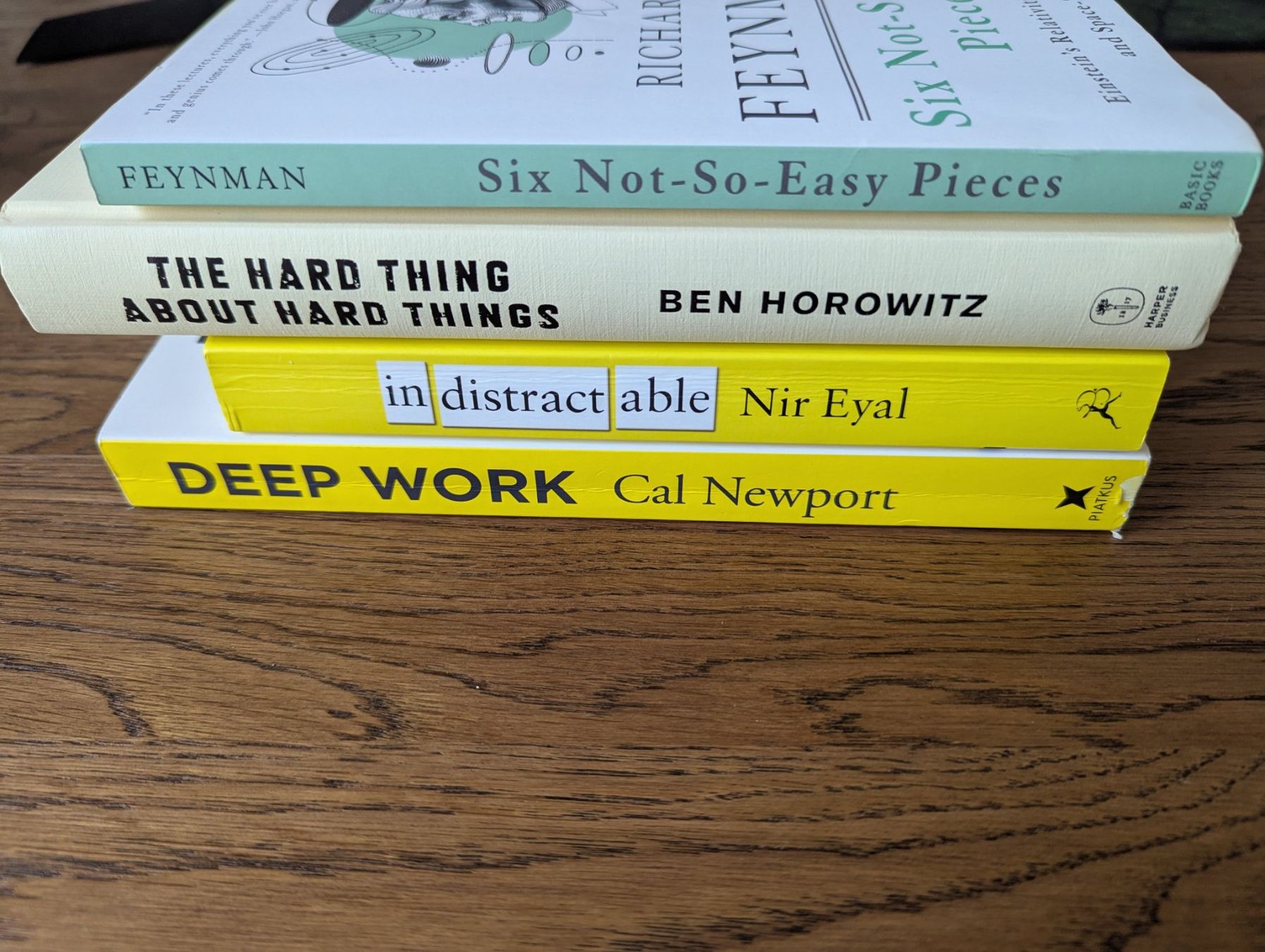 Bücher: Deep Work, Indistractable, The Hard ThingsAabout Hard Things – Gebraucht aus Forch von DominiqueB301 1