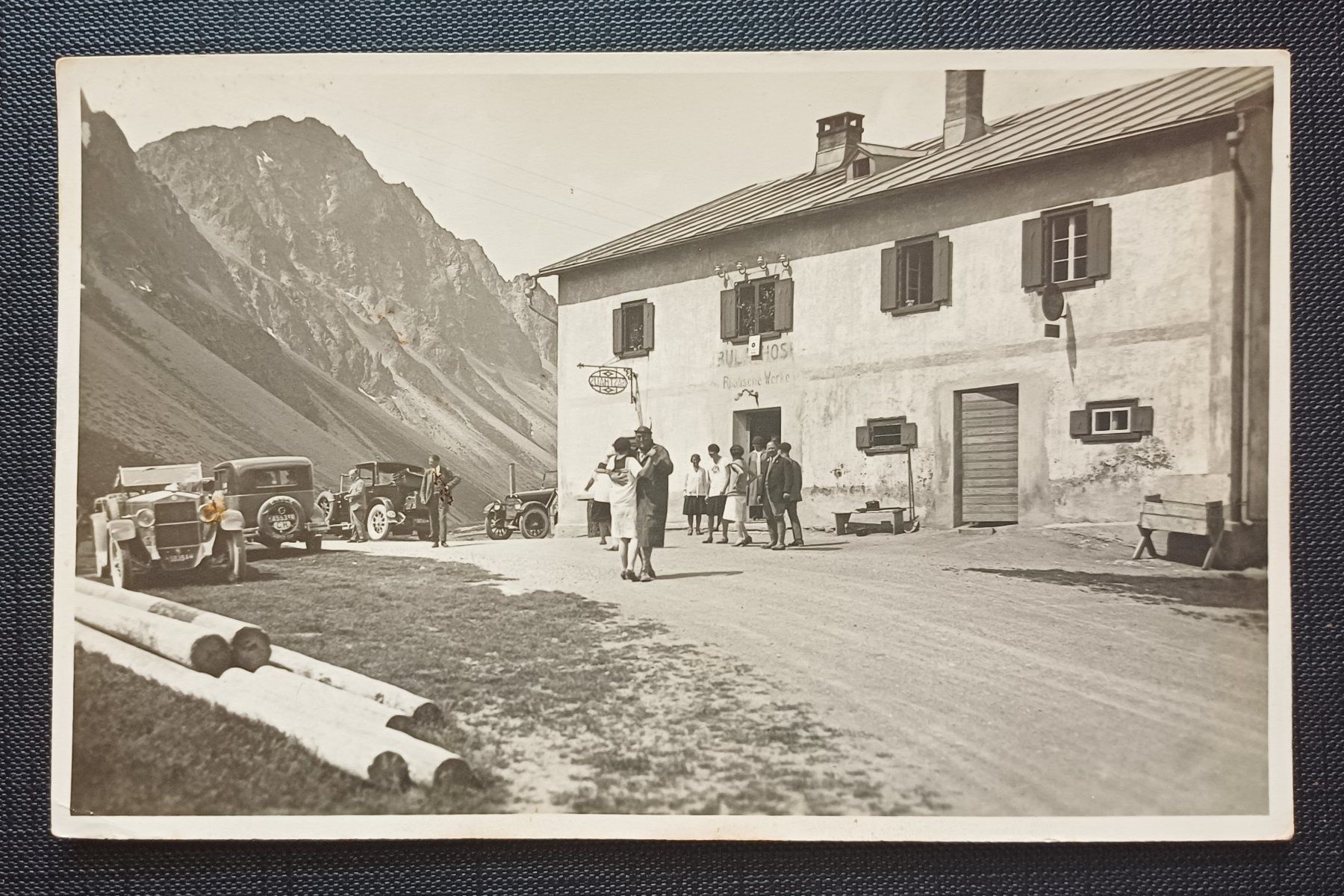 Cartoline postali: AK Albula Hospiz LA PUNT CHAMUES-CH Oldtimer 1931 – Usato da Brittnau venduto da simionius