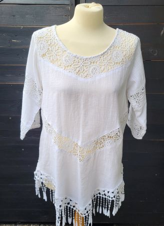 Blouse coton & lin