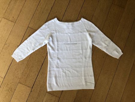 KATHLEEN MADDEN Viskose Weiss Top Qualität und Zustand! Gr S