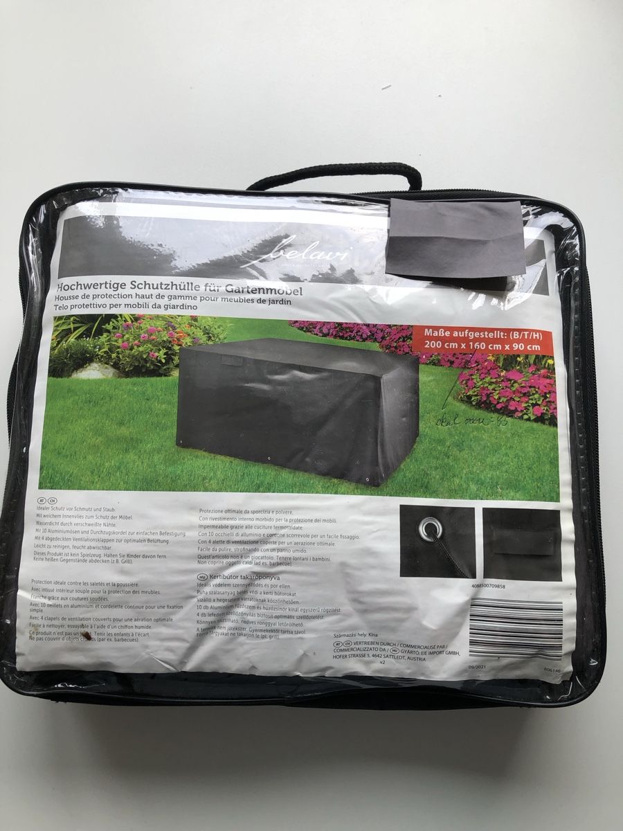 Coperture: Schutzhülle Gartentisch 200x160x90 – Nuovo e nell'imballaggio originale da Rudolfstetten venduto da vamosich