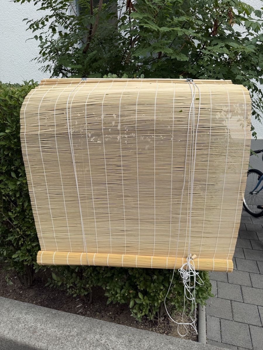 Tende da sole: Bambusrollo Sichtschutz hell naturfarben – Usato da Zürich venduto da chr_5yqg