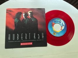 HUBERT KAH tolle Single Kult 80's Someting NDW red vinyl