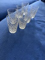 7 geschliffene Gläser/Kristallgläser