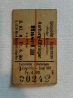 SBB Edmondson Karton Billett 1946