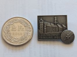 Médaille de Fête des Yodleurs Fribourg 1955 -Jodlerfest