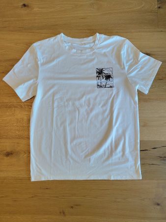 Tshirt beach L weiss