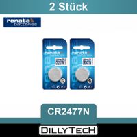 Renata CR2477N Lithium Knopfzellenbatterie - 2 Stk.