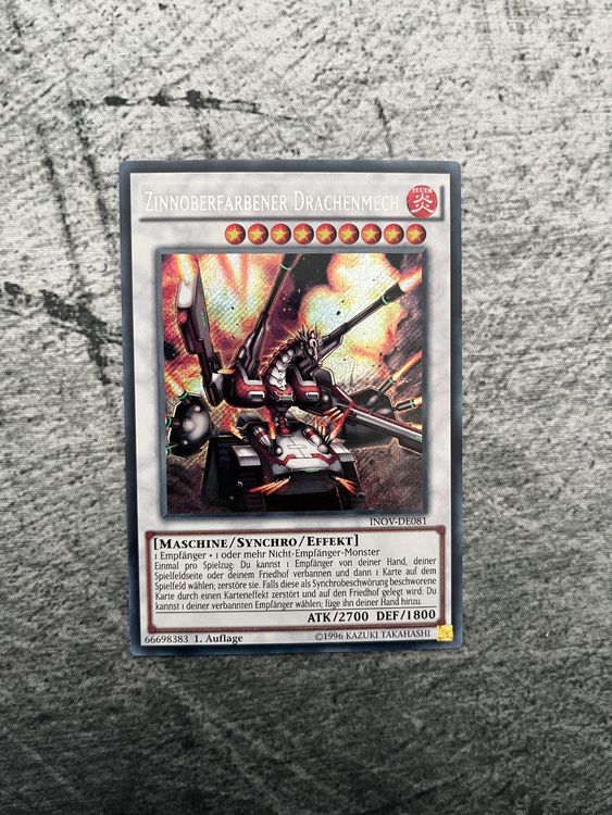 Zinnoberfarbener Drachenmech (INOV-DE081), Secret Rare 1