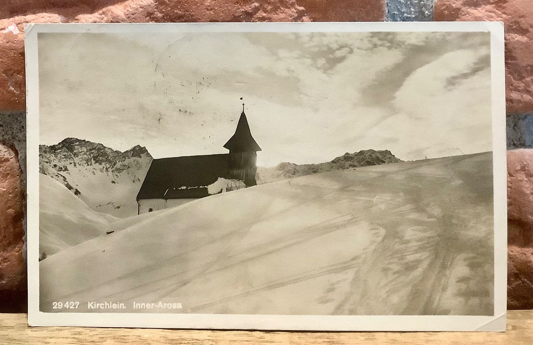 Cartes postales: 1924 - Kirchlein Inner-Arosa - Winterlandschaft – D'occasion à Root par ENGLAND-TREASURES