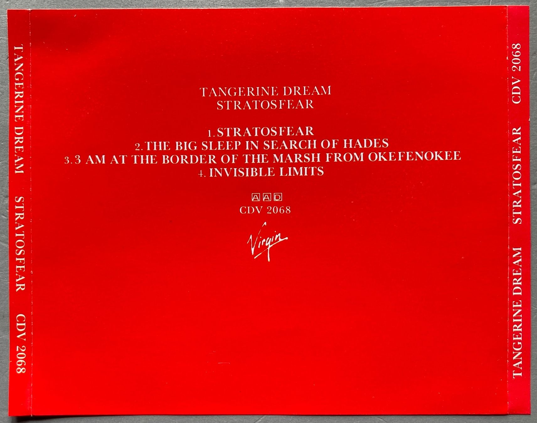 Vinyles: TANGERINE DREAM - STRATOSFEAR – D'occasion à Poliez-Pittet par Newtown-Records 1