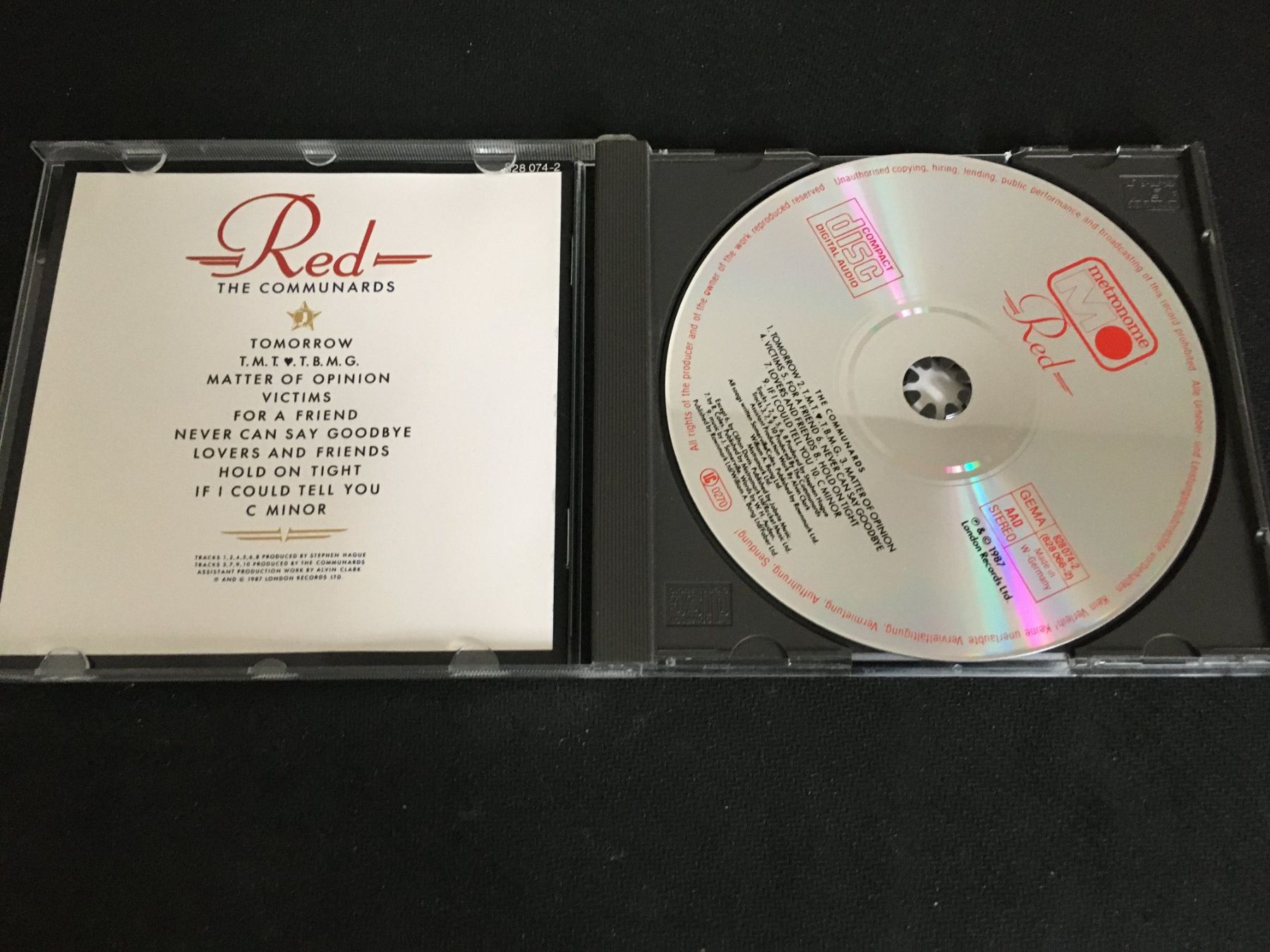CD: The Communards - Red -CD- – Usato da St.Gallen venduto da MedienJoe 1