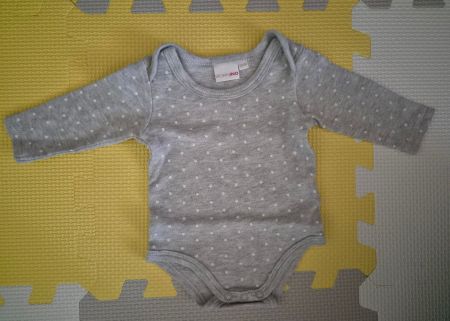 Langarm Body von Bornino Gr. 50/56 aus Baumwolle