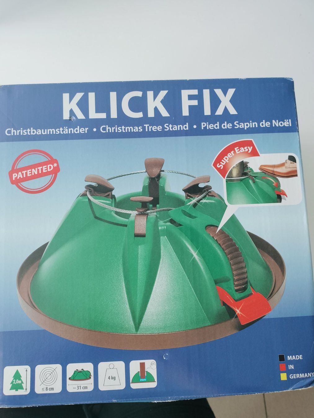 Basi per albero di Natale: Pied de sapin klick fix neuf – Nuovo e nell'imballaggio originale da Villars-sur-Glâne venduto da Tibloom
