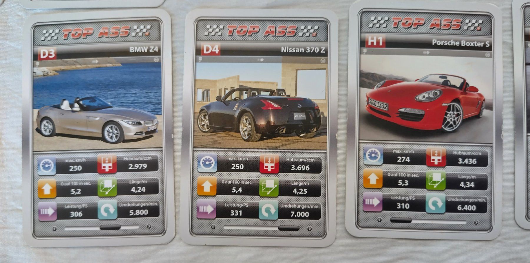 Spiele: Auto Quartett - Cabrios / Top Ass ©2015 mit 32 Karten – Gebraucht aus Bellach von JingleJerry 5