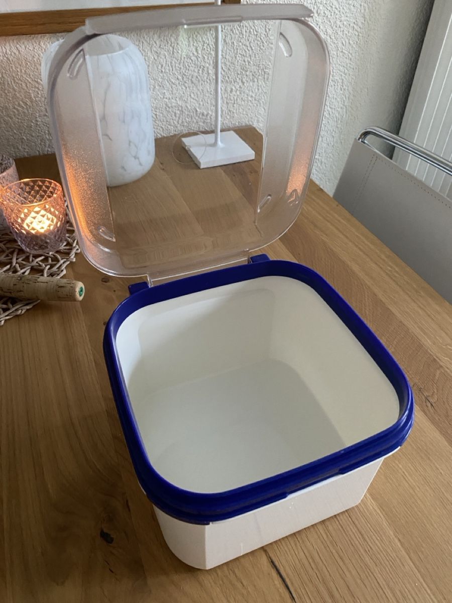 Tupperware Contenitori & Simili: Tupperware Frischhaltebox, Behälter weiss/blau – Nuovo (secondo la descrizione) da Hünibach venduto da nadalila 1