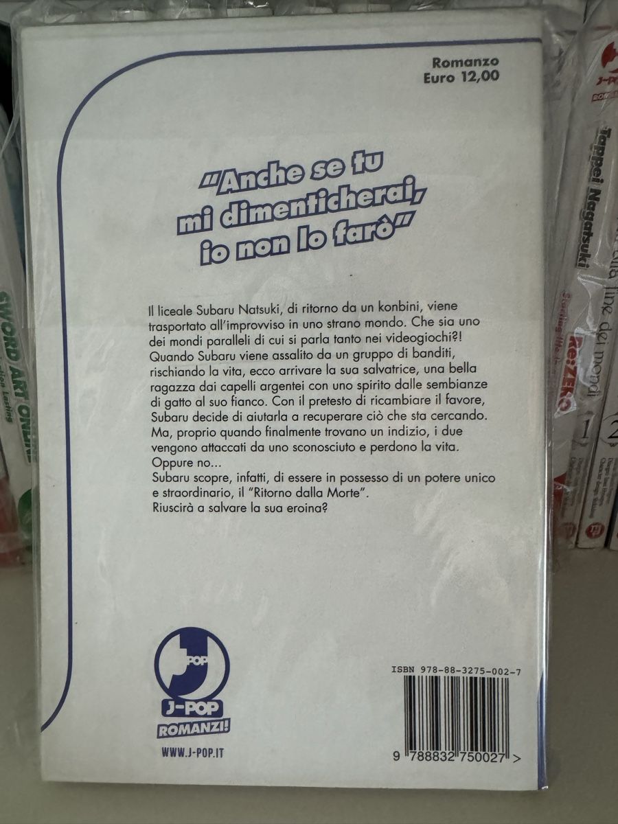 Libri: Manga Novel Re: Zero 1-11 – Nuovo (secondo la descrizione) da Viganello venduto da BlackPanda0003 1