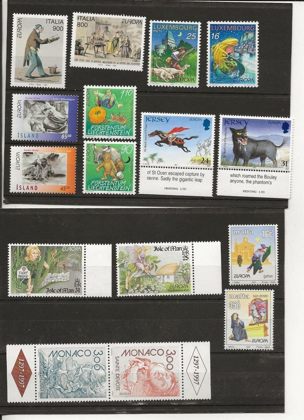 Tous les timbres: Europa Lot année1997 ** – Neuf (Voir description) à Sion par PierreP01 1