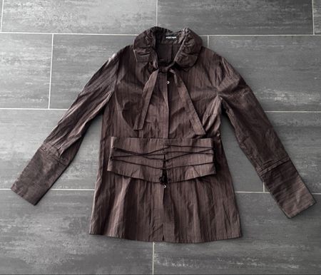 Damenbluse BLACKY DRESS BERLIN braun Grösse 36 neuwertig